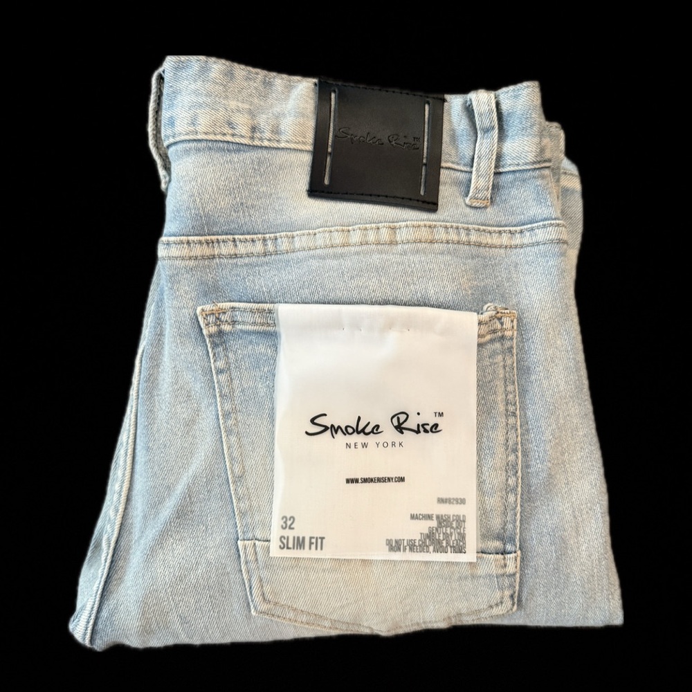 Smoke Rise Light Blue Slim Fit Jeans